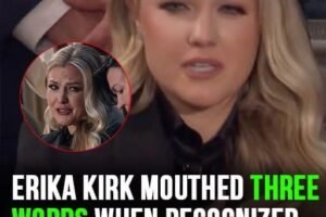 Erika Kirk mouthed three words aft