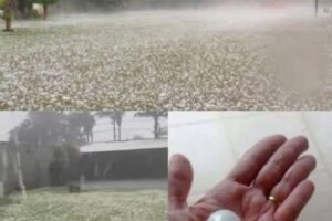Powerful Hailstorm Leaves a Small Town Surveying the Damage After Sudden Evening Storm
