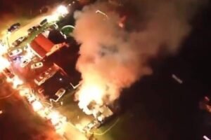 A few hours ago a big fire broke out in M… See more