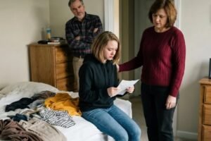 While I was traveling for work, my 14-year-old daughter woke up to a note from my parents-