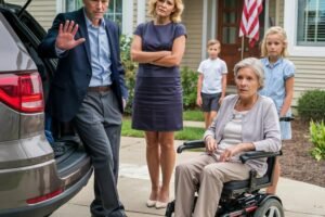 “My Son Turned Me Away While I Was in a Wheelchair — The Bank’s Reaction the Next Morning Changed Everything”