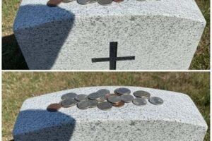 The Meaning Behind the Tradition of Coins on Gravestones and the Silent Messages Left for Fallen Soldiers