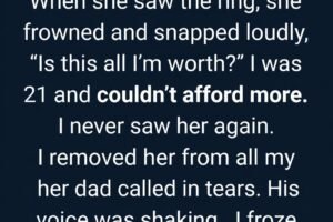 She Rejected My Ring in Front of Everyone — Two Months Later, Her Father Called Me in Tears
