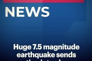 After 7,5 magnitude earthquake caused tsunami!