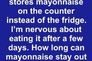 Refrigerate or Leave Out? The Truth About Mayonnaise Storage
