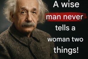 Albert Einstein: What a wise man never says to a woman