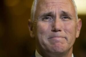 Mike Pence with tears in their eyes make the sad announcement..
