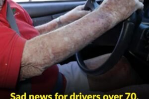 Sad news for drivers over 70, they will soon no longer be able to…