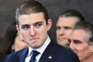 Why Barron Trump always carry a black backpack to class