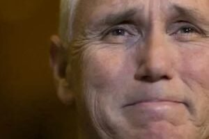 Mike Pence with tears in their eyes make the sad announcement..