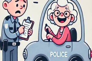 Police Officer Stops Elderly Woman — Her Clever Response Changes Everything