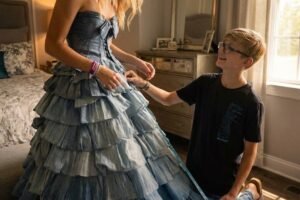 Denim Prom Dress Revenge