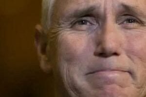 Mike Pence with tears in their eyes m
