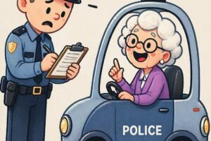 Police Officer Stops Elderly Woman — Her Clever Response Changes Everything