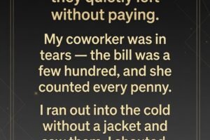 They Walked Out Without Paying—But Kindness Brought Them Back..