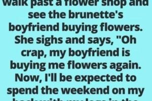 Boyfriend buys flowers again, and the brunette isn’t thrilled—but the blonde’s comeback is pure gold! 😱🤣 Check the first comment 👇👇