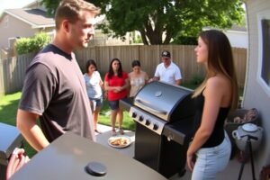 -At family BBQ, Dad laughed, “You’re old enough to pay rent or get out.