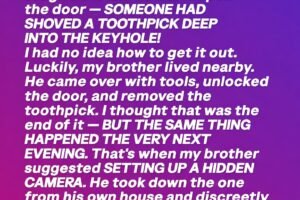 I Kept Coming Home to a Toothpick in the Lock—Instead of Calling the Police, I Took Revenge on My Own Terms