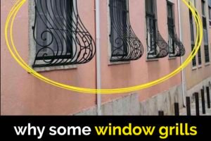 If you see window grills with a curve at the bottom here’s what it means