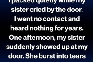 MY PARENTS THREW ME OUT AT EIGHTEEN—YEARS LATER MY SISTER SHOWED UP AT MY DOOR