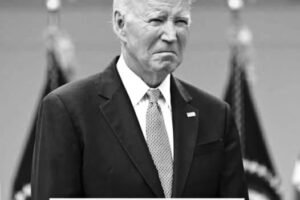 Joe Biden with tears in his eyes make the sad announcement