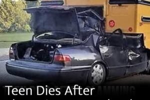 Teen Dies After Slamming Into School Bus, Then Police Find What Was In Her Hand