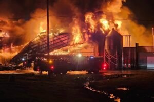 BREAKING: At least 300 homes estimated damaged or destroyed after large fire…See more