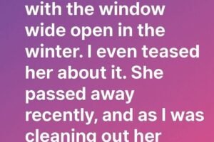 The Window She Left Open for Hope..