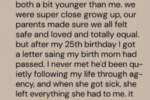 My Birth Mother Left Me Her Entire Estate – What I Discovered After the Funeral Shocked Me
