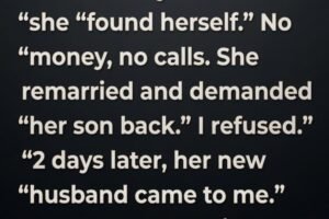She Left to “Find Herself” — But Returned to a Son Who No Longer Knew Her