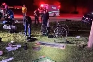 Jeep plows into Amish buggy near Berne, father airlifted, multiple children!
