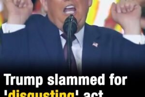 Donald Trump slammed for ‘disgusting’ act during rant about trans athletes