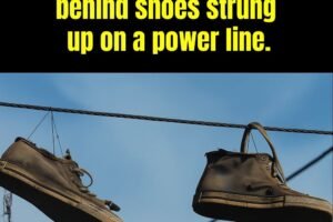 🥿 The Meaning Behind Shoes Hanging on Power Lines – What Does It Really Mean? ⚡🧵