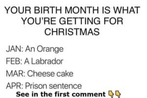 What Your Birth Month Secretly Predicts You’ll Get for Christmas