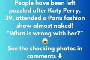 People stunned after Katy Perry attends Paris fashion show almost naked – ‘what is wrong with her’