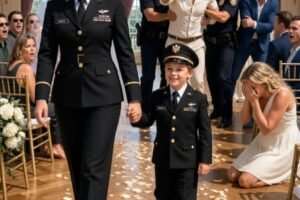 They Destroyed My Wedding Dresses, So I Walked Down the Aisle in My Uniform..