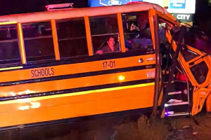 11 injured, one dead in crash involving schoo