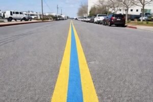 Noticed a Blue Line on the Road? Here’s What It Signifies