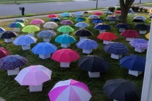 My Son Gave His Umbrella to a Pregnant Stranger in the Rain – The Next Morning, 47 Umbrellas Appeared on Our Lawn, Each With a Numbered Box That Made My Heart Stop