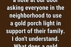 Why Some Homes Display a Gold Porch Light: The Meaning Behind a Simple but Powerful Symbol