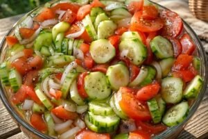 I’m not a salad person, but this changed me. It’s fresh, tangy, and totally addictive. Full recipe Recipe in the first (C.O.M.M.E.N.T)