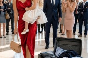 “Congratulations… he’s yours now.” I calmly rolled my husband’s suitcases over to his young intern in front of the entire office but the envelope she pressed into my hand moments later shattered everything I thought was true.