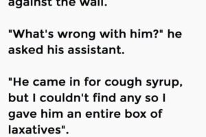 Man Goes To Pharmacy For Cough Syrup