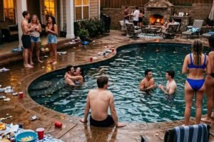 Neighbors Invaded My Pool For A Holiday Party Leading To Strict Consequences