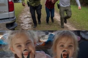Young man puts both daughters inside the fir… See more