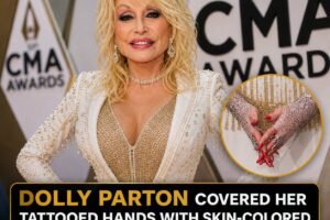 Dolly Parton Covered Her Tattooed Hands With Skin-Colored Gloves, Here’s What She Was Really Hiding