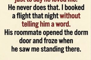 The Call That Made Me Get on a Plane..