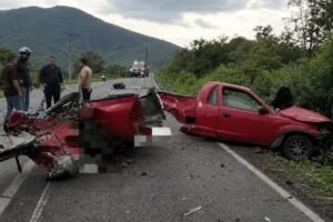 A serious accident occurred a few minutes ago on the Sa… road
