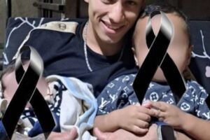 A 23 year old young man passed away with his children in his arms asking for..